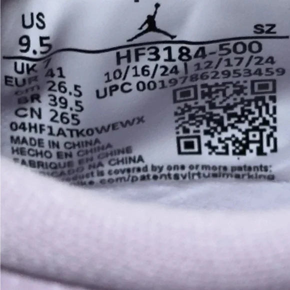 Size 9.5 Womens Nike Air Jordan 1 Low Brooklyn Low Doll HF3184-500 Shoes (NEW) - Picture 8 of 8